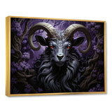 Abstract purple goat King - Goat Wall Art Prints