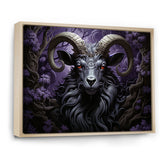 Abstract purple goat King - Goat Wall Art Prints
