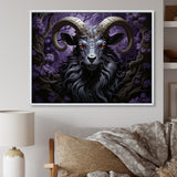 Abstract purple goat King - Goat Wall Art Prints