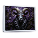Abstract purple goat King - Goat Wall Art Prints