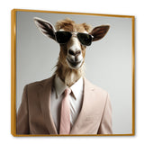 Suited up goat with sunglasses - Goat Wall Art Prints