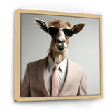Suited up goat with sunglasses - Goat Wall Art Prints