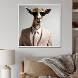 Suited up goat with sunglasses - Goat Wall Art Prints