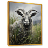 Grey meadow buck Goat Peaks - Goat Home Decor Art