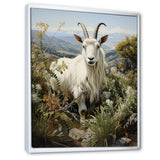 White meadow buck Goat Peaks - Goat Bedroom Wall Art