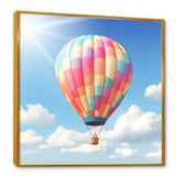 Hot Air Balloon in the sky I - Hot Air Balloon Canvas Wall Art