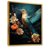 Blue Essence of Emerald Hummingbird - Hummingbird Wall Art Prints