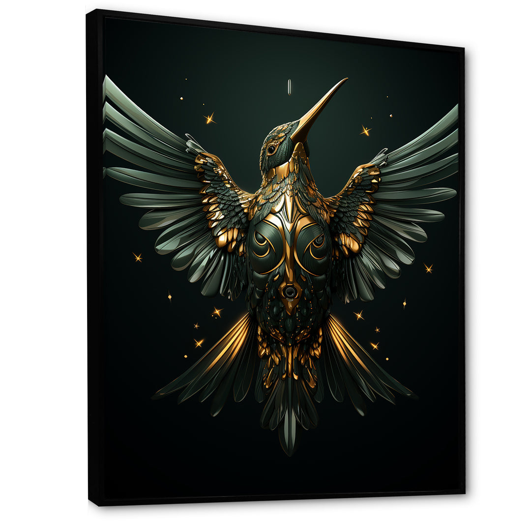 Blue Harmonious Hovering Hummingbird - Hummingbird Wall Decor