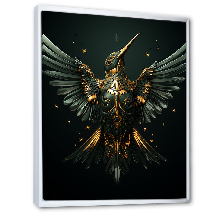 Blue Harmonious Hovering Hummingbird - Hummingbird Wall Decor