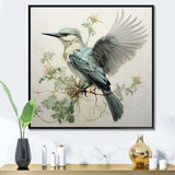 Hummingbird Jade Journey 1 - Animals Canvas Wall Art