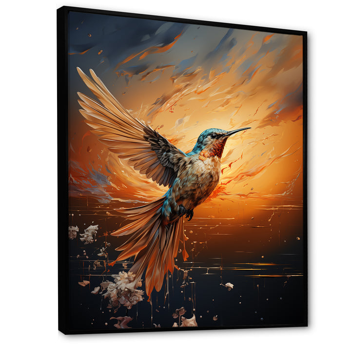 Sunbeam Swift hummingbird - Hummingbird Canvas Wall Art