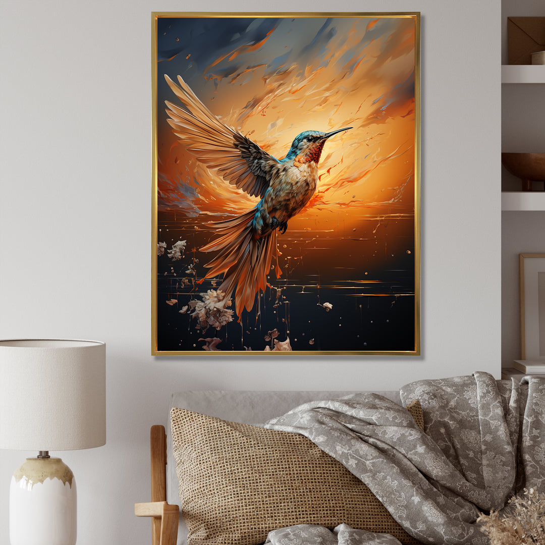Sunbeam Swift hummingbird - Hummingbird Canvas Wall Art