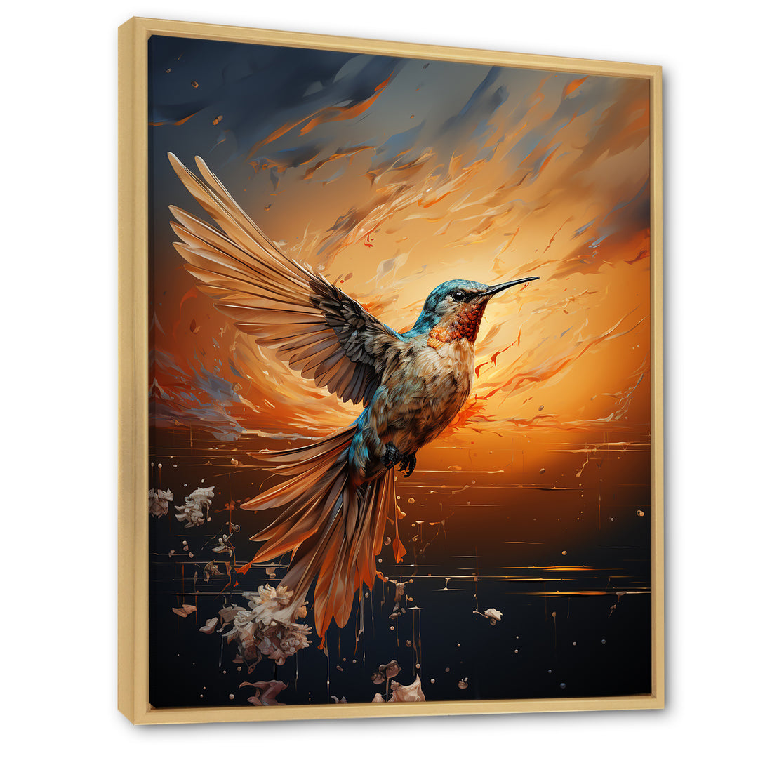 Sunbeam Swift hummingbird - Hummingbird Canvas Wall Art