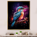 Blue Hummingbird twilight - Hummingbird Wall Decor
