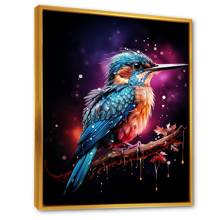 Blue Hummingbird twilight - Hummingbird Wall Decor