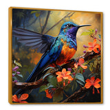Blue Vigorous Vibrance Hummingbird - Hummingbird Wall Art Prints