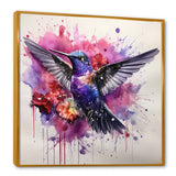 Hummingbird Fluttering Jewel - Hummingbird Living Room Wall Art