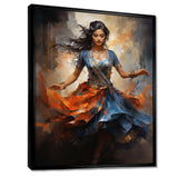 Indian Art Bharatanatyam Pose dancing IV - People Canvas Wall Art