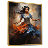 Indian Art Bharatanatyam Pose dancing IV - People Canvas Wall Art