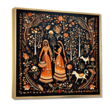 Indian Art Rajasthani Folklore tales II - People Canvas Wall Art