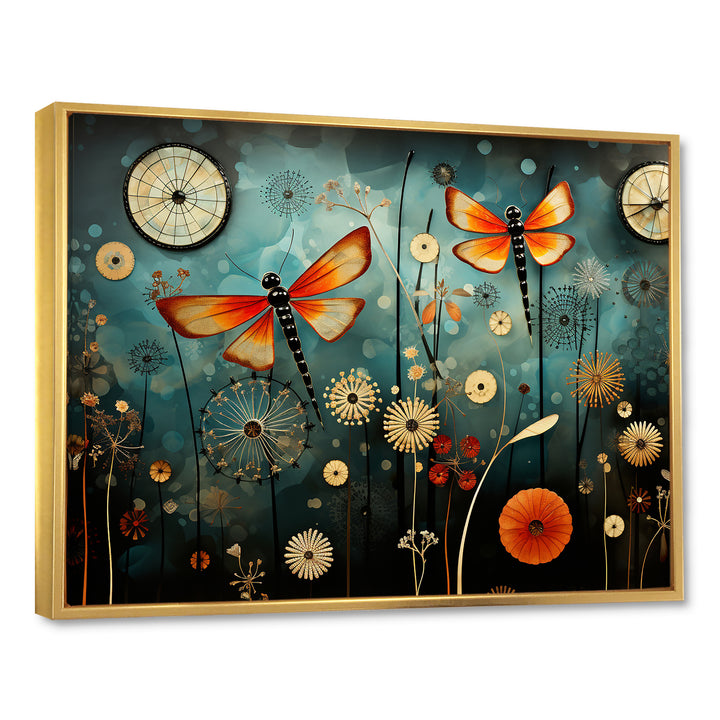 Dragonflies in the meadow - Insects &amp; Bugs Bedroom Wall Art