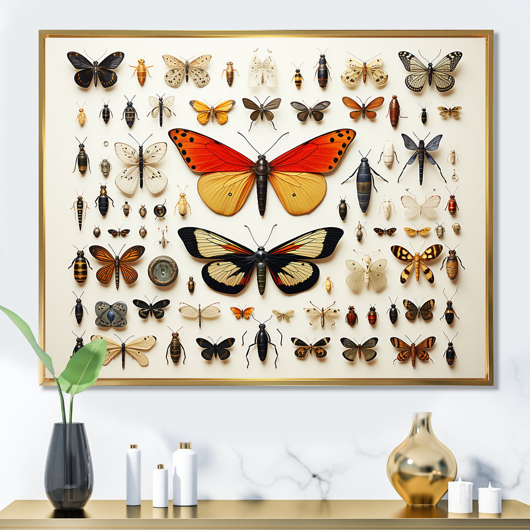 Orange Insects and Bugs - Yellow Insects &amp; Bugs Wall Art