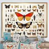 Yellow and orange Insects and Bugs - Insects & Bugs Large Canvas Wall Art