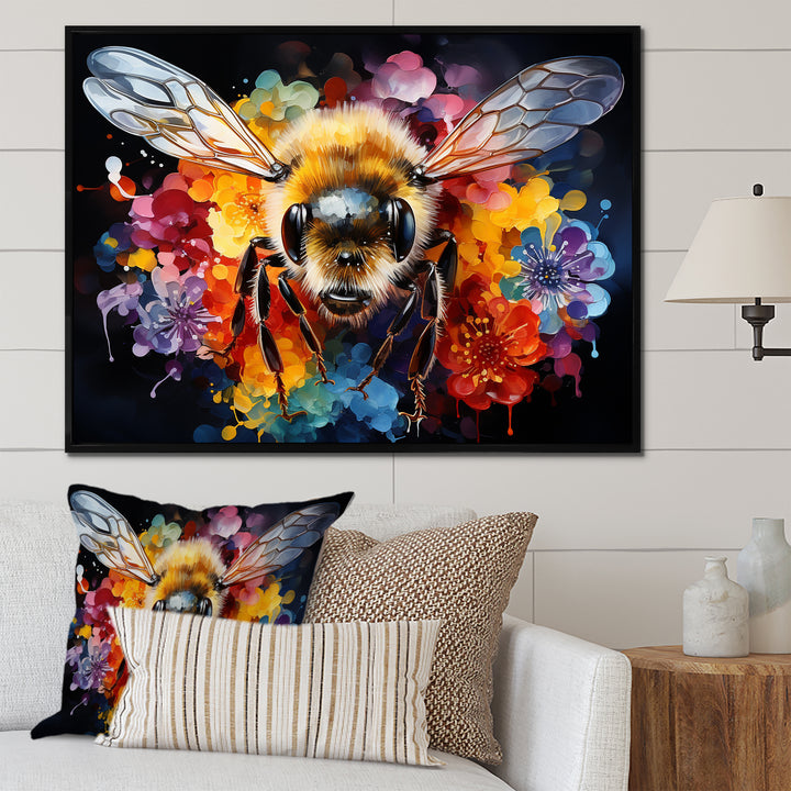 Colorful buzzing bees - Insects &amp; Bugs Wall Decor