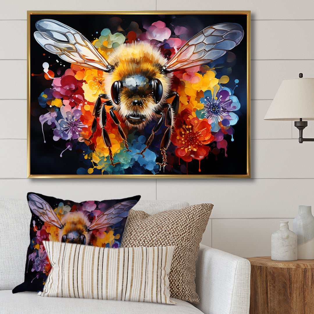 Colorful buzzing bees - Insects &amp; Bugs Wall Decor