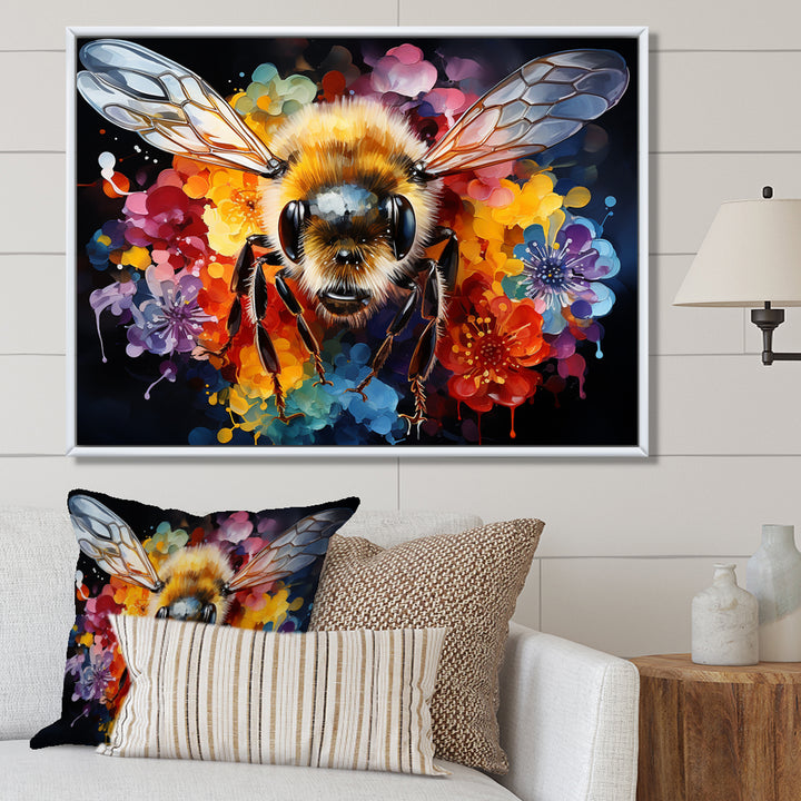 Colorful buzzing bees - Insects &amp; Bugs Wall Decor