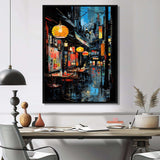 Japon Street art alleyway I - Landscapes Canvas Wall Art