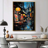 Japon Street art alleyway I - Landscapes Canvas Wall Art