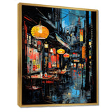 Japon Street art alleyway I - Landscapes Canvas Wall Art