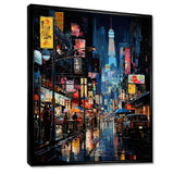 Japon Street art alleyway II - Landscapes Canvas Wall Art