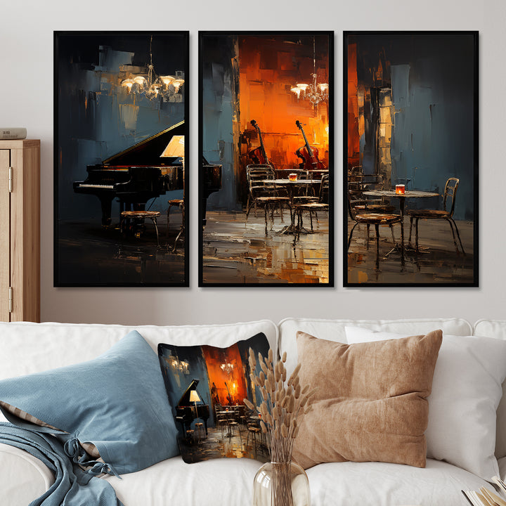 Vintage pinao sonata in jazz cafe II - Multi-Panels
