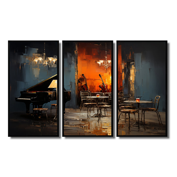 Vintage pinao sonata in jazz cafe II - Multi-Panels