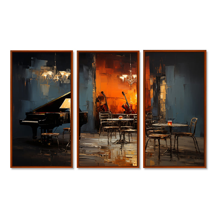 Vintage pinao sonata in jazz cafe II - Multi-Panels