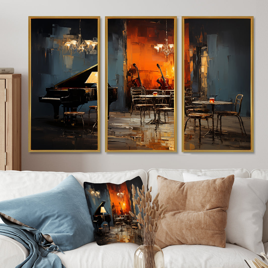 Vintage pinao sonata in jazz cafe II - Multi-Panels