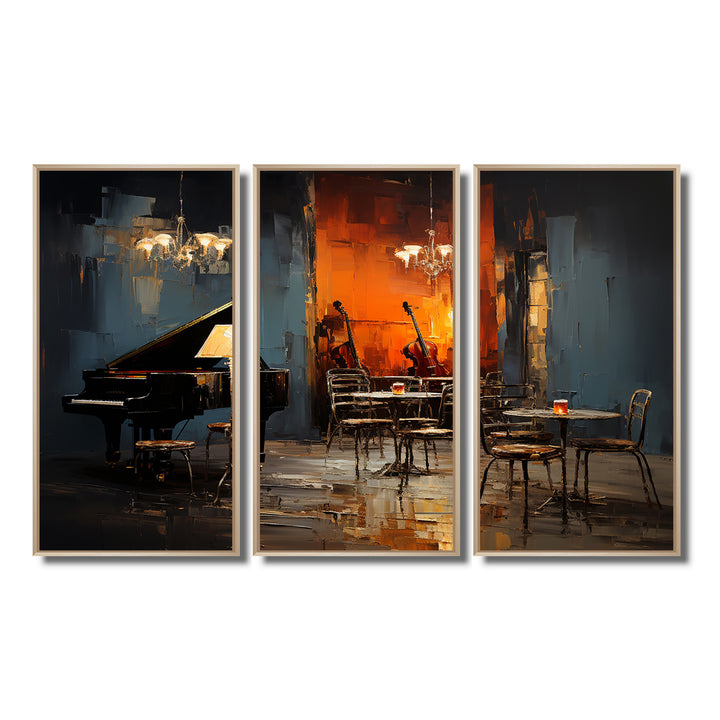 Vintage pinao sonata in jazz cafe II - Multi-Panels