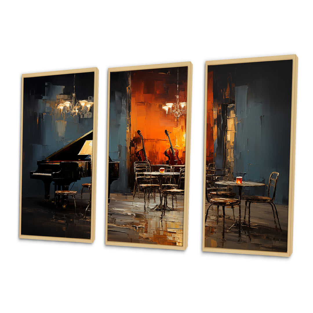 Vintage pinao sonata in jazz cafe II - Multi-Panels