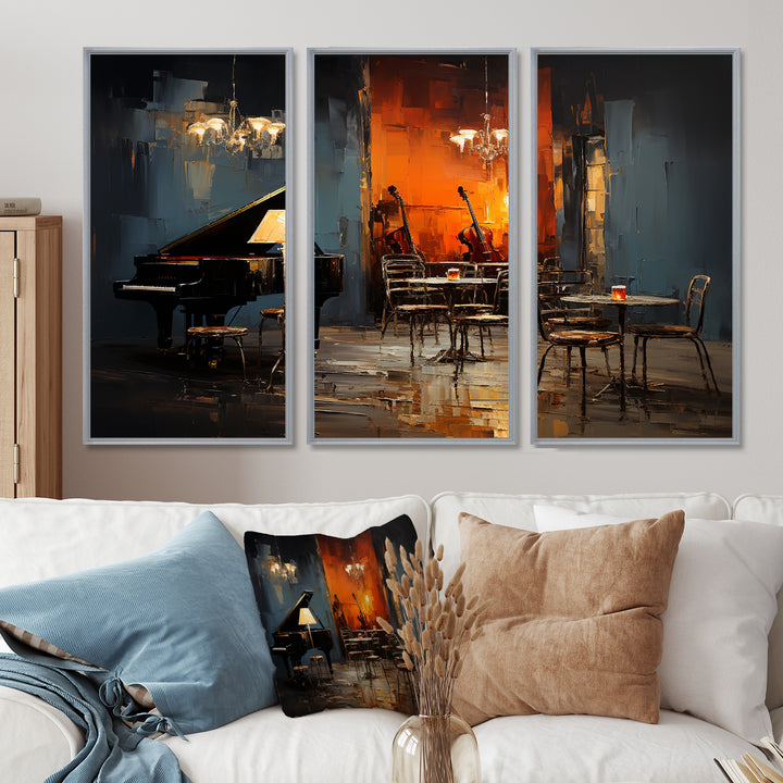 Vintage pinao sonata in jazz cafe II - Multi-Panels