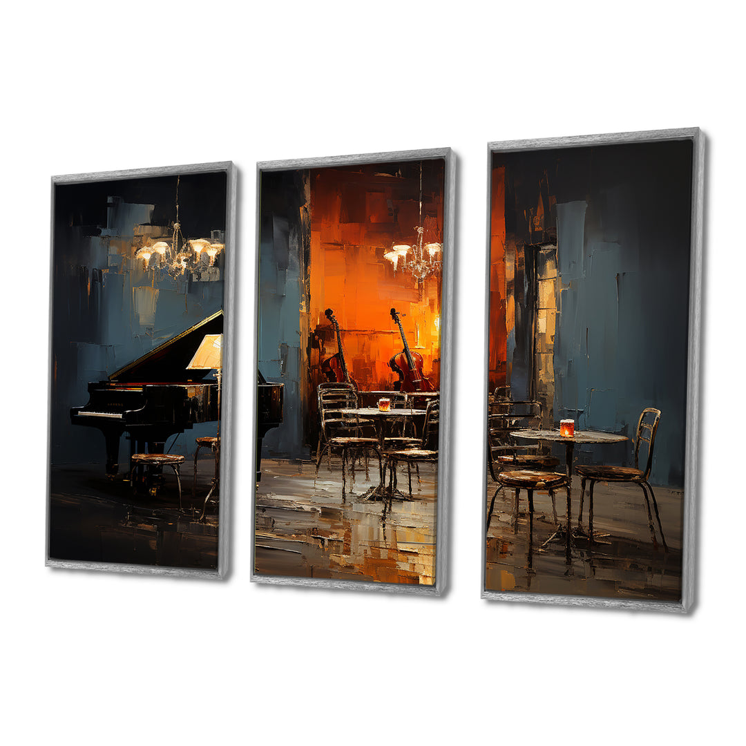 Vintage pinao sonata in jazz cafe II - Multi-Panels