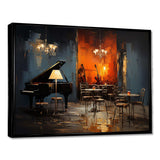 Vintage pinao sonata in jazz cafe II - Music Canvas Wall Art