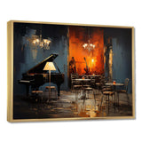 Vintage pinao sonata in jazz cafe II - Music Canvas Wall Art