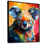 Popart colorful Koala 2 - Animals Canvas Wall Art