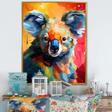 Popart colorful Koala 2 - Animals Canvas Wall Art