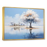 Minimalism lakefront cottage oasis 2 - Landscapes Canvas Wall Art