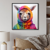 Colorful Llama Marvels - Llama Living Room Wall Art
