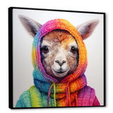 Colorful Llama Marvels - Llama Living Room Wall Art