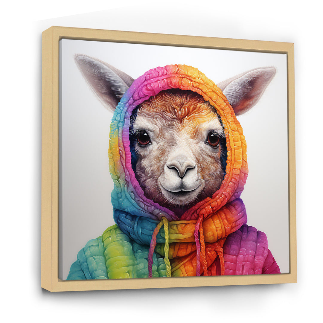Colorful Llama Marvels - Llama Living Room Wall Art